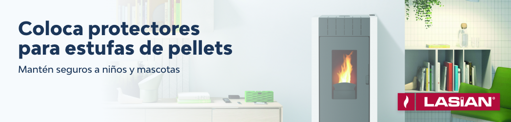 Coloca protectores para estufas de pellets y mantén seguros a niños y mascotas